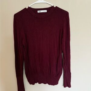 Zara Women's Burgundy Top